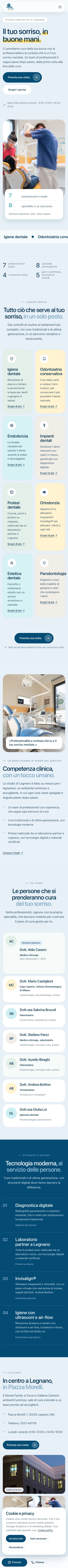 Il nuovo sito su smartphone